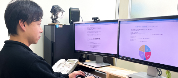 データと向き合うセンター長